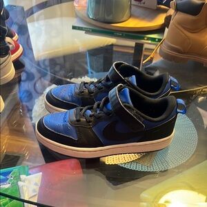 Kids Black and Blue Sneakers